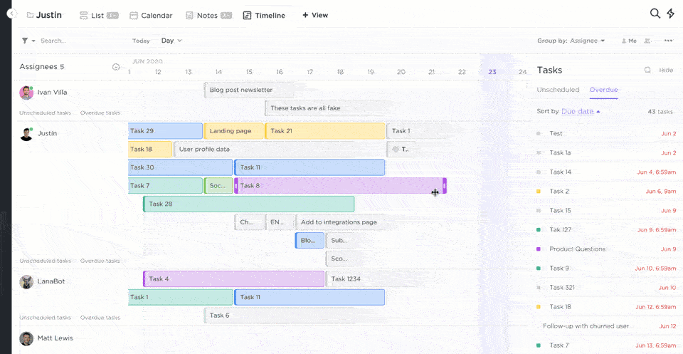 ClickUp project planning