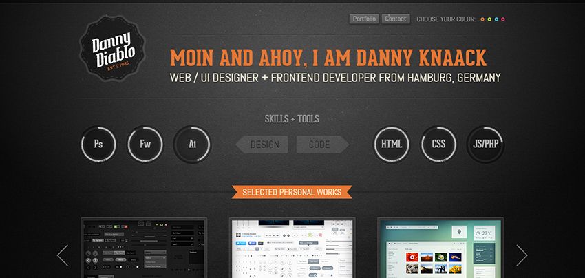 Danny Diablo | Amazing Freelance Graphic Designers Websites