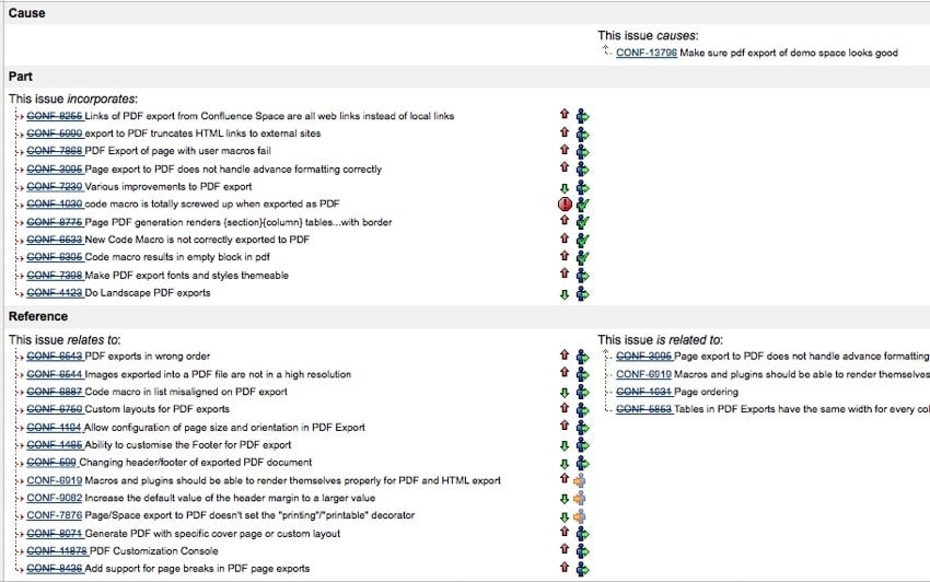 Jira links