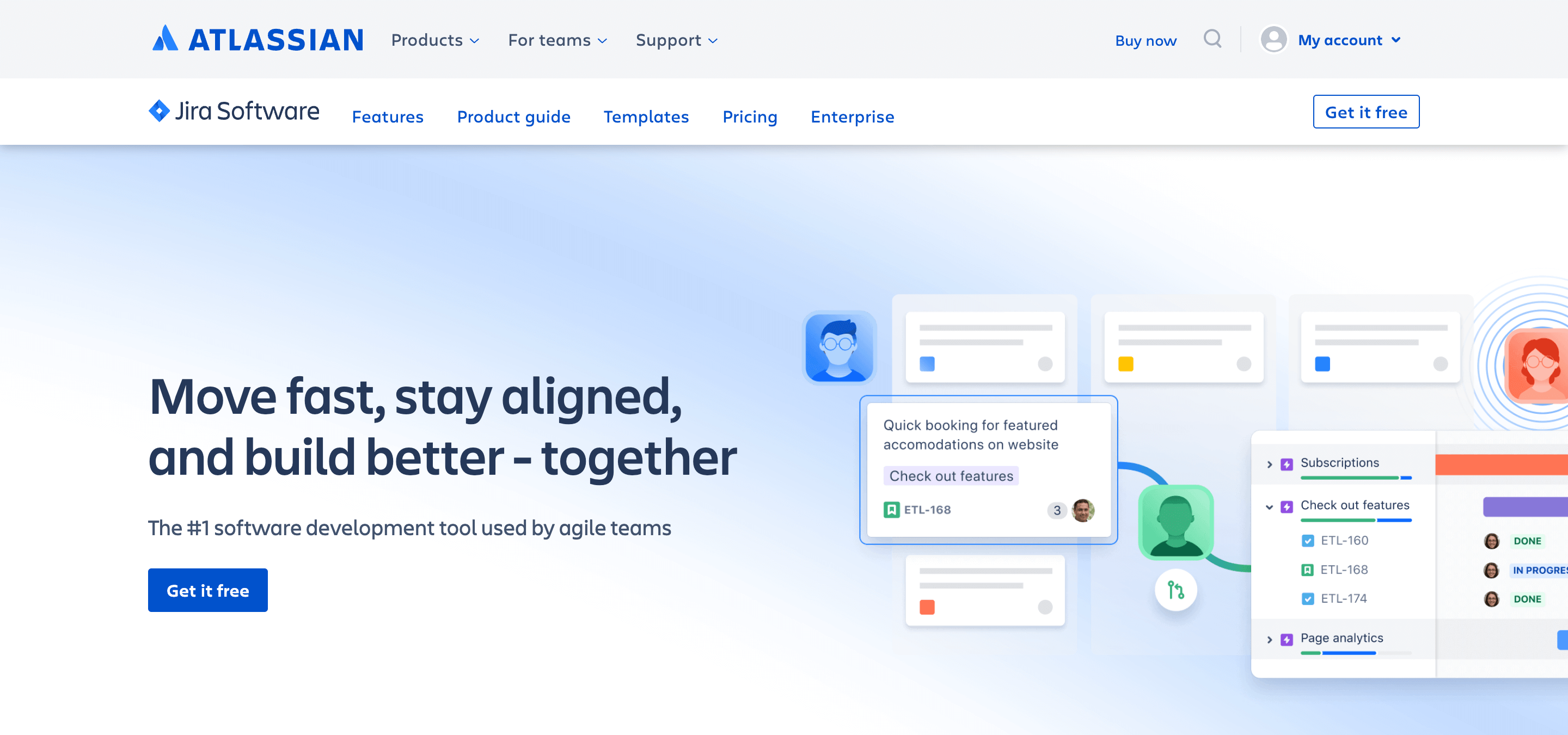 Jira homepage