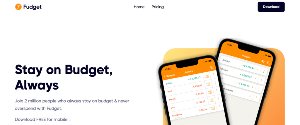 Fudget expense tracking tool