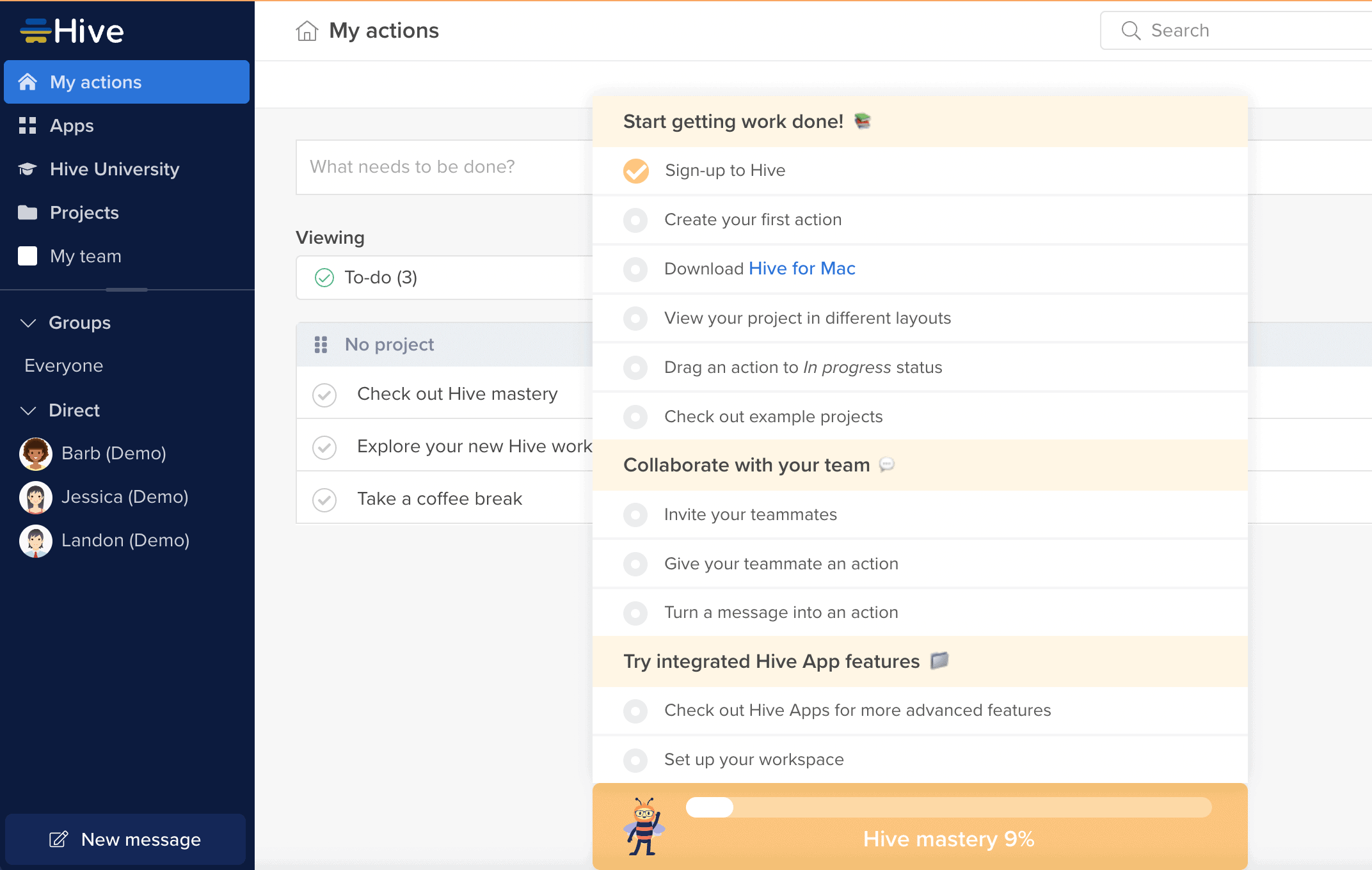 Hive is a project management platform for hybrid work.