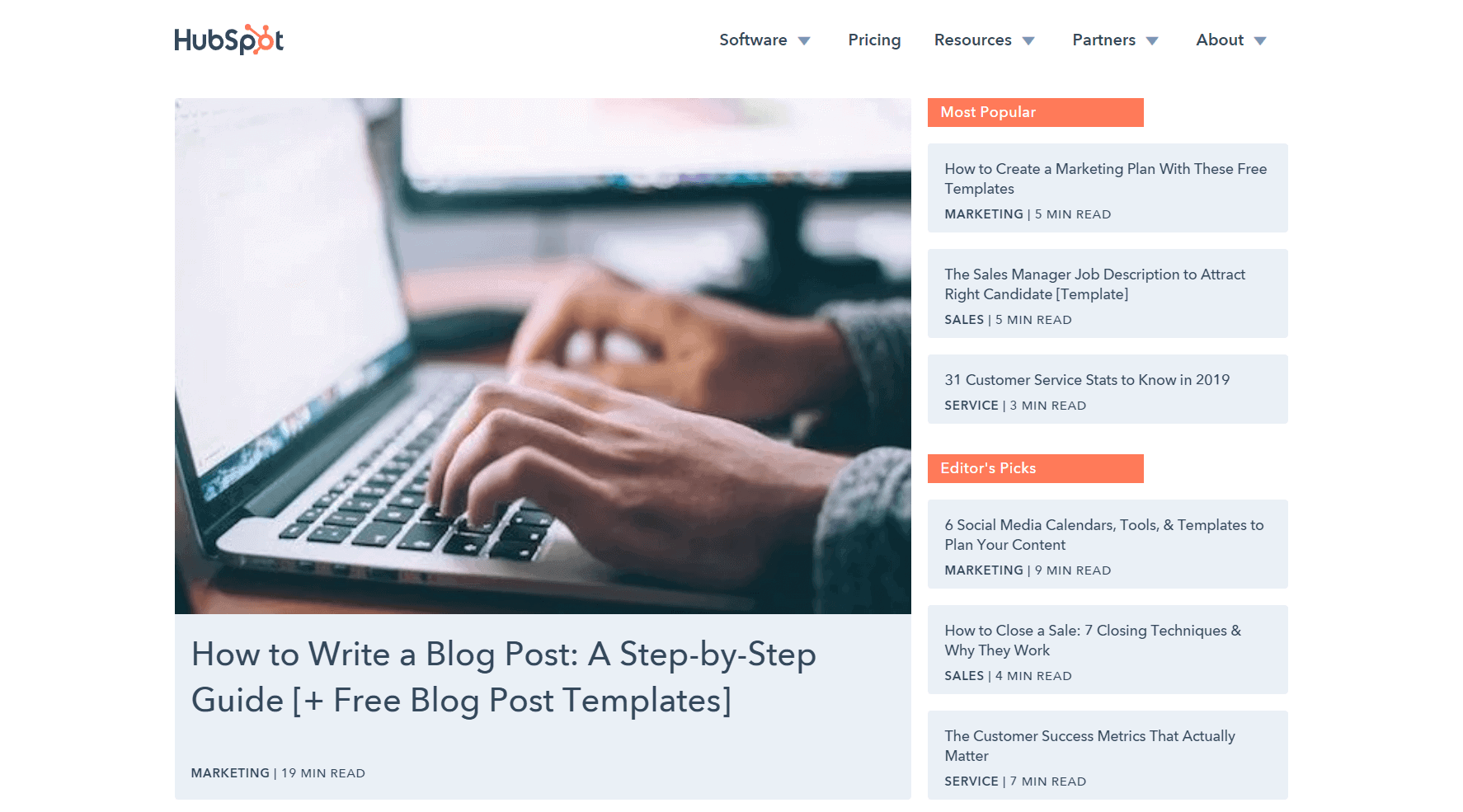 HubSpot blog