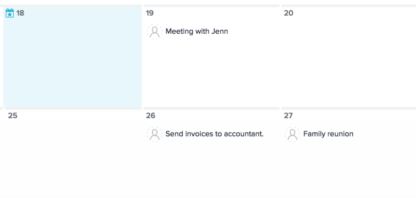 Your personal calendar in Asana