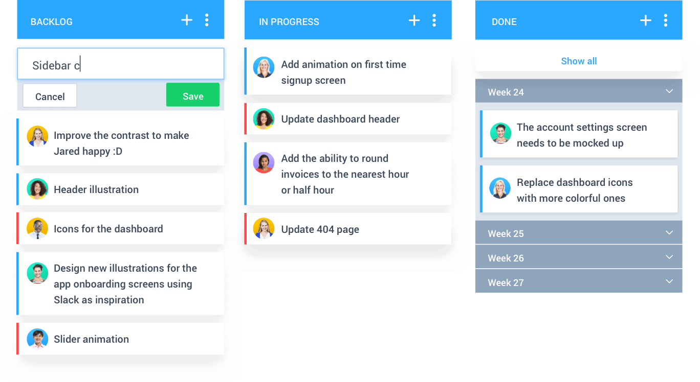 Hubstaff Tasks Kanban boards