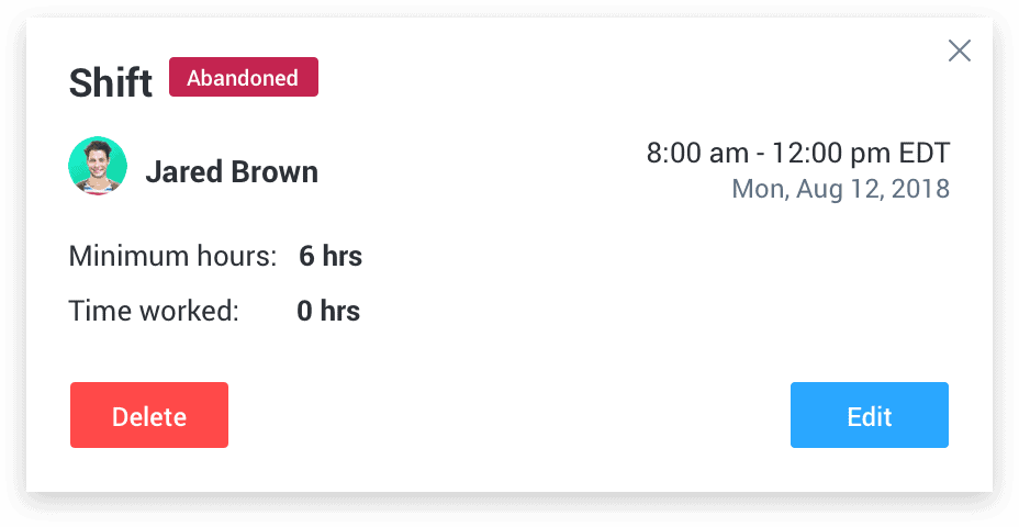 Hubstaff view schedule details